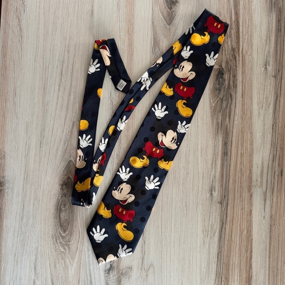Vintage Disney Mickey Mouse Tie | Rudy Cervantes Los Angeles | 59” Novelty Tie